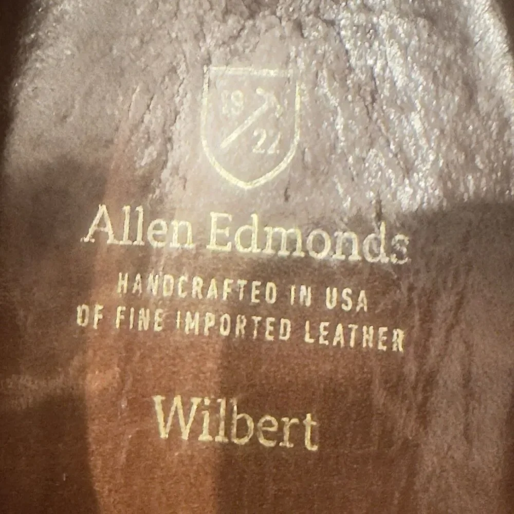 Allen Edmonds Men Wilbert Oxford Split Toe Shoe 1930 Brown 10 D Handcrafted USA